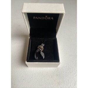 PANDORA Authentic Retired Vtg SS Angel Wing Dangle Charms S925 Ale